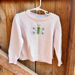 Pink butterfly sweater